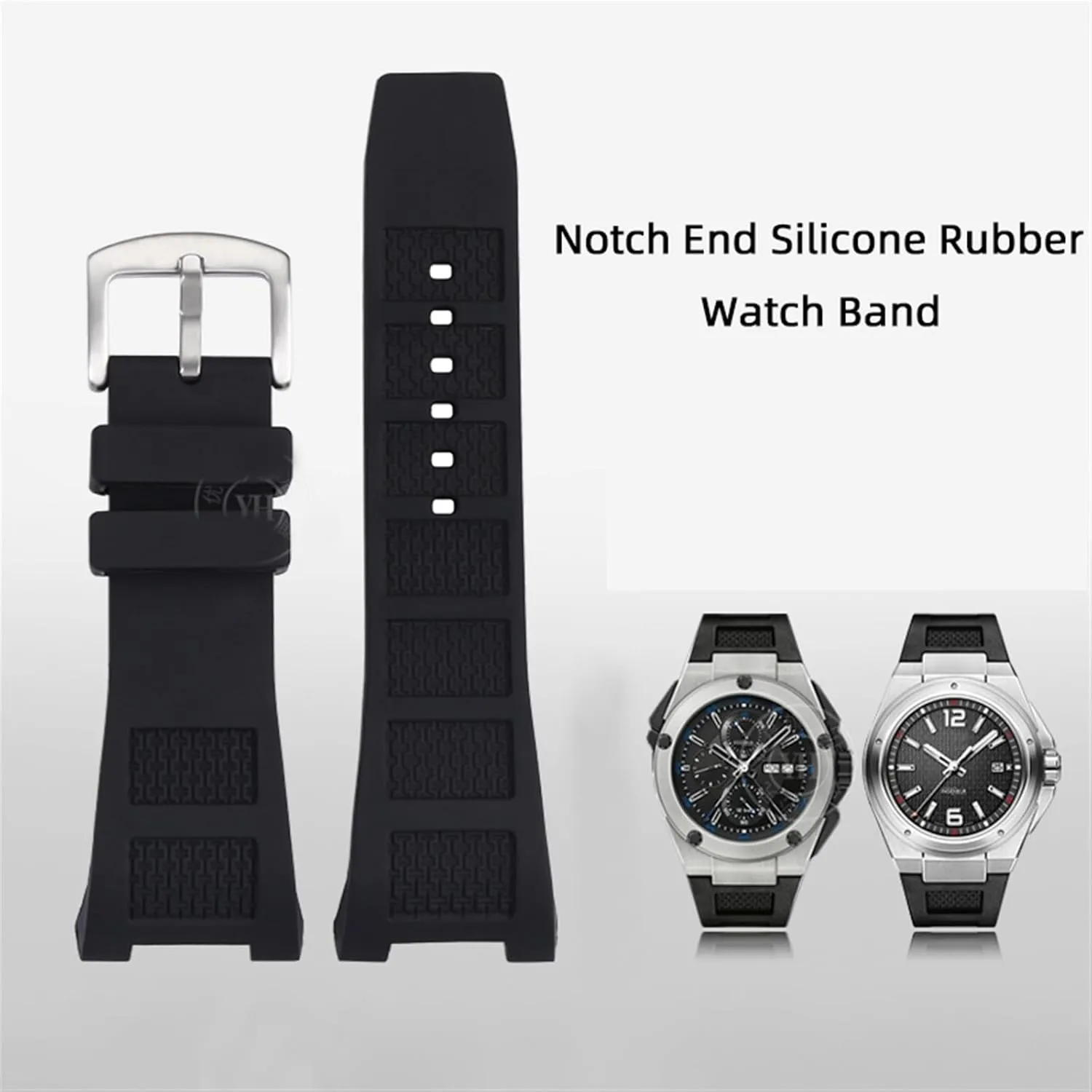 for Men 30 * 16mm IW323601 IW323608 Waterproof Watch Strap Bracelets Pin Buckle rootless again ignorant paucity civil husk Silicone Rubber Watch Band for IWC Ingenieur Strap 