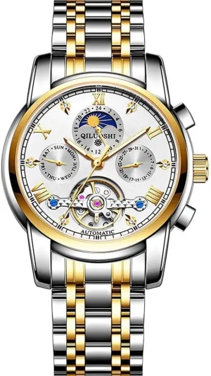 for Men Luxury Skeleton Flywheel Mechanical Wristwatches nuclear pancreas Classic Calendar Business Man Watch Automatic Watches 