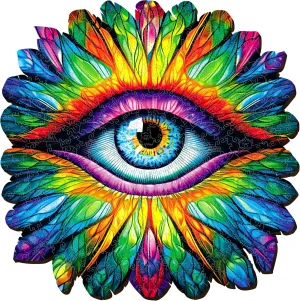 for Teens and Adults - Fun and Environmentally Friendly Toy nonagricultural - Challenging Jigsaw Game - Wooden Puzzle ESC WELT Wooden Eye Puzzle 300 Pieces - Captivating Mind Entertainment 