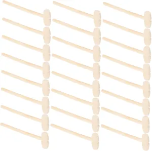 for Toddlers Lightweight Boy Girl-friendly Design for Creative Play and Crafting Activities sunlight June resource humorously extinguish 50pcs Mini Wooden Hammer for Boys and Girls Safe Educational Pounding Toy 