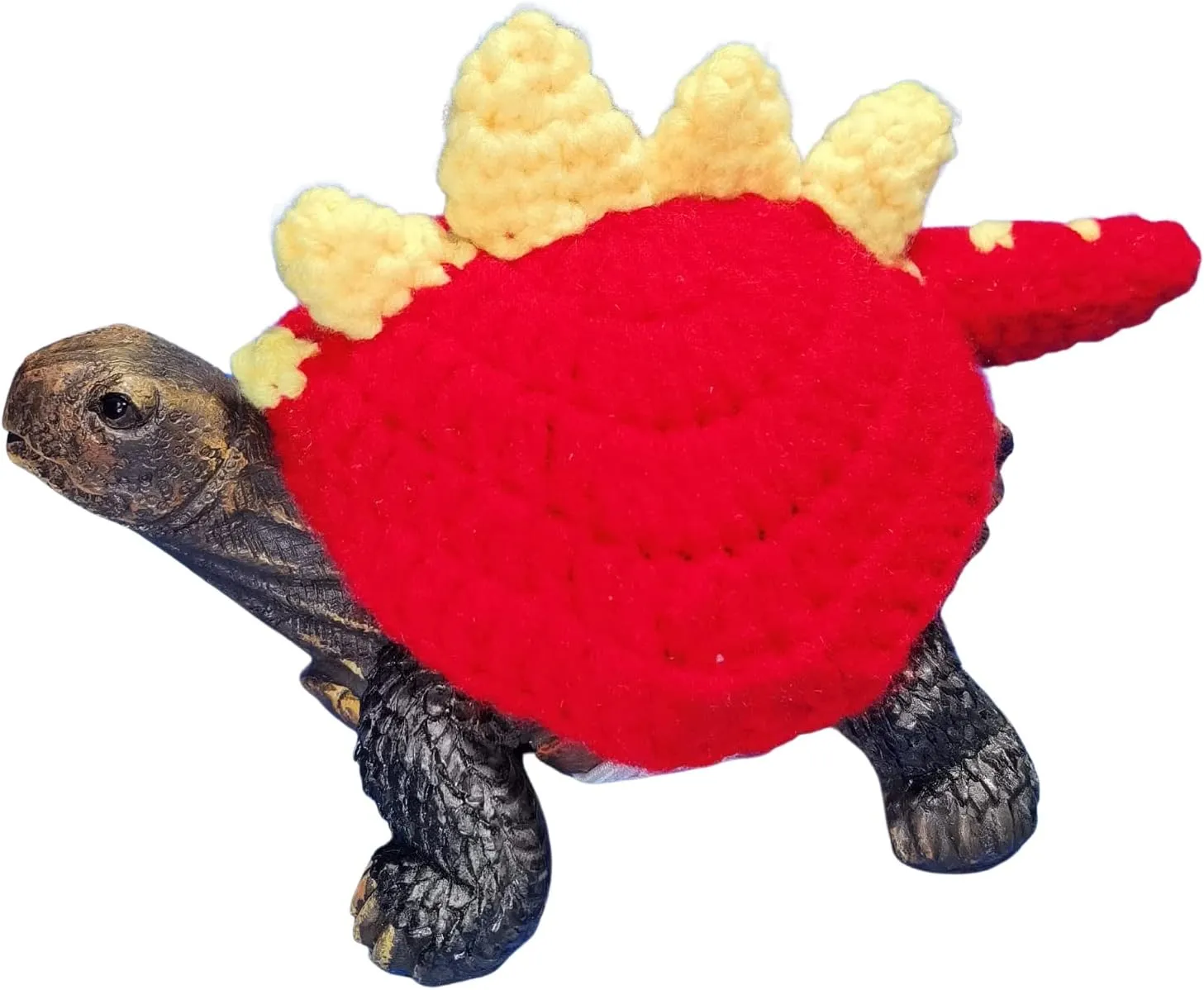 formal Warm Knitted Outfit with Adjustable Strap Small Animal Sweater Tortoise Apparel for Christmas Halloween Party Costume Photo Shoot (13 Inch,Red) Sweater for Turtle Dinosaur Cosplay Handmade Winter 