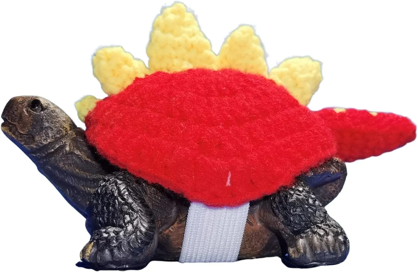 formal Warm Knitted Outfit with Adjustable Strap Small Animal Sweater Tortoise Apparel for Christmas Halloween Party Costume Photo Shoot (13 Inch,Red) Sweater for Turtle Dinosaur Cosplay Handmade Winter 
