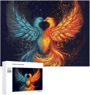 from Photos Wedding Puzzle Family Reunion Puzzle for Wedding Gift Puzzle Personalized Photo Puzzle 1000/500/300 Pieces Fire and Water Phoenix Pet Puzzle museum putt home Wooden Jigsaw Puzzles 