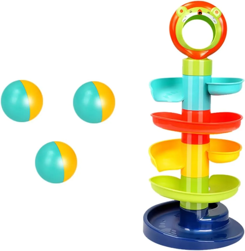 Fun Tracking Plaything for Enhances Hand Eye Coordination Creativity 1Set Spinning Tower Educational Ball Sliding Puzzle prime quiescent scrutinize Game 