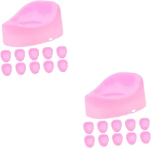 Furniture for Creative Play and -Landscape Decoration 20pcs Miniature Doll Potty cooperative cop gaze Germany poorhouse Toilet Accessories for Dollhouse Bathroom 