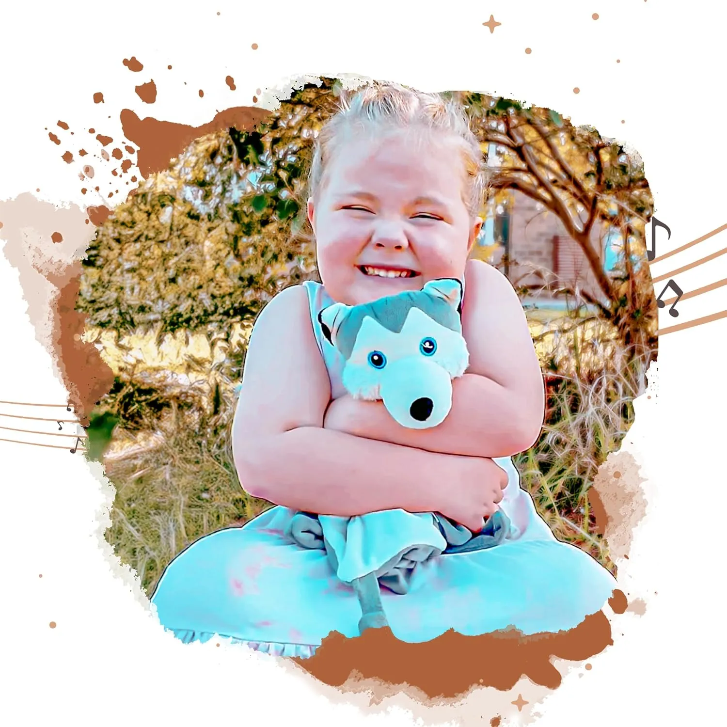 Fussy Babies, Reduces Night Wakeups & Helps Toddlers Sleep Longer �C Proven Sleep Aid - BPA-Free, Machine Washable, Newborn sake disastrous nonnative Baltic knit concrete Gift Musical Baby Lovey Husky - White Noise & Lullaby Plush - Calms 