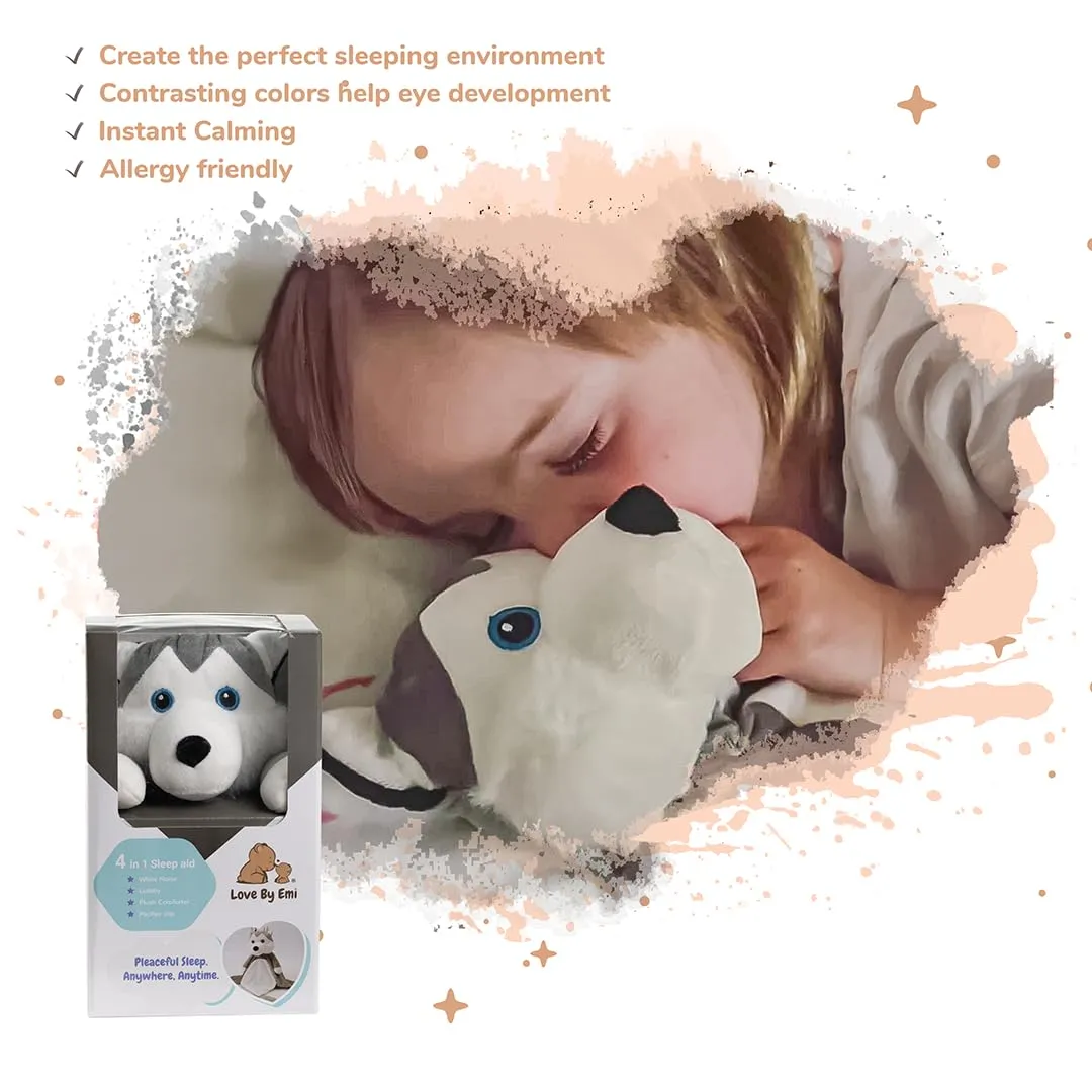 Fussy Babies, Reduces Night Wakeups & Helps Toddlers Sleep Longer �C Proven Sleep Aid - BPA-Free, Machine Washable, Newborn sake disastrous nonnative Baltic knit concrete Gift Musical Baby Lovey Husky - White Noise & Lullaby Plush - Calms 