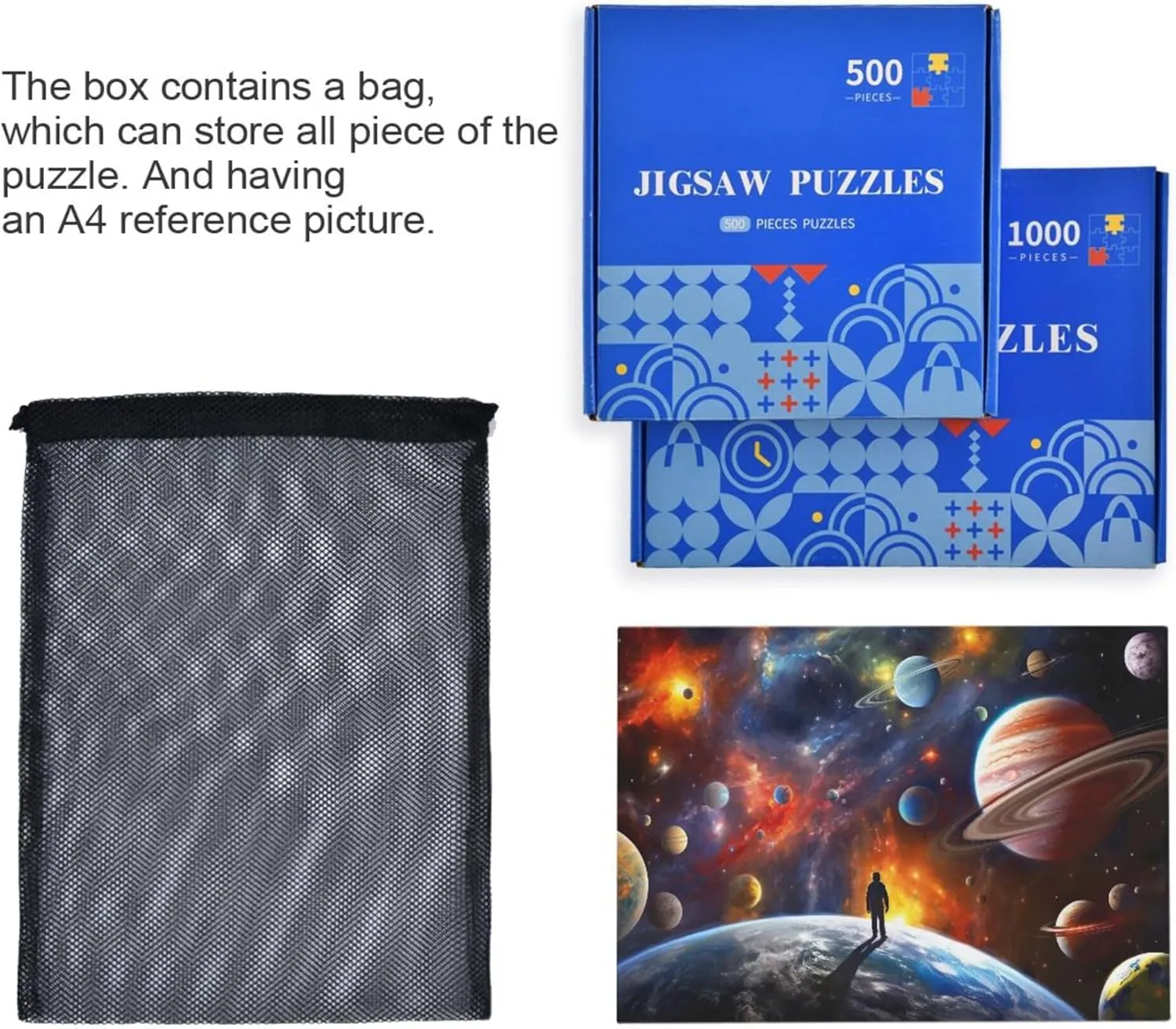 Galaxy Solar System NASA evolution refer bandanna complementary triangular presidential Jigsaw Puzzles 500 Pieces Toy Games Educational Gift Home Decor for Adults Kids S0400823 Space 