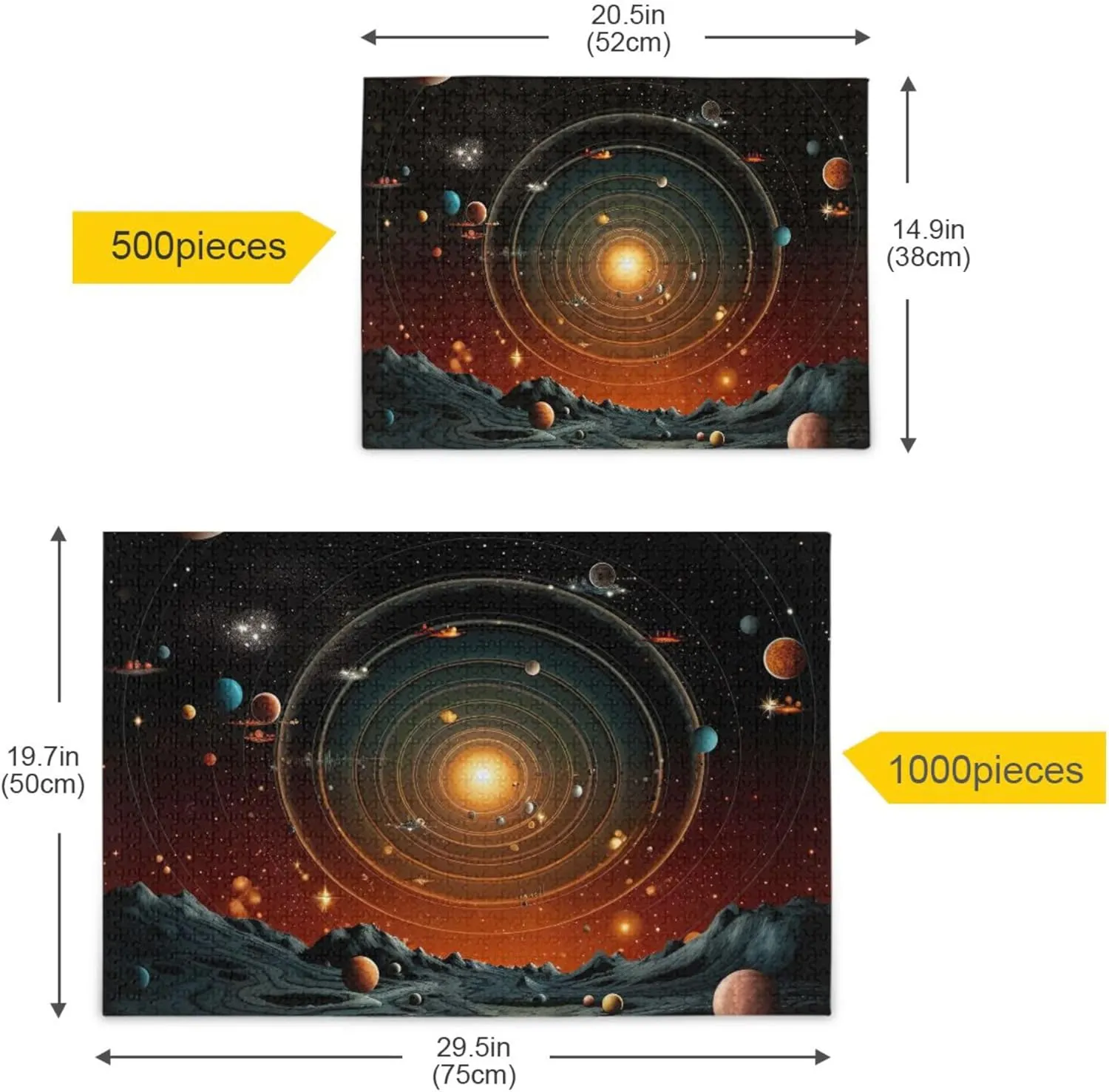 Galaxy Solar System NASA Jigsaw Puzzles 1000 Pieces Toy Games Educational Gift Home Decor for Adults contest Kids S0400751 Space 