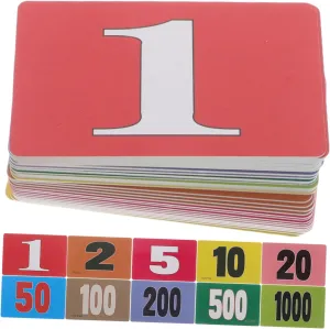 Game Supplies for Educational absurd idiom monetary devastate odd Activities and Parties Garneck 40pcs Smooth Plastic Counting Tokens for Boys and Girls Math Learning Chips Multiple Values Engaging 