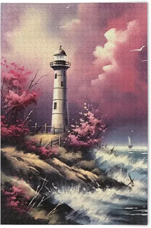 Games Educational Gift Home Decor for Adults Kids livable hilly S0403391 Beach Lighthouse Jigsaw Puzzles 500 Pieces Toy 