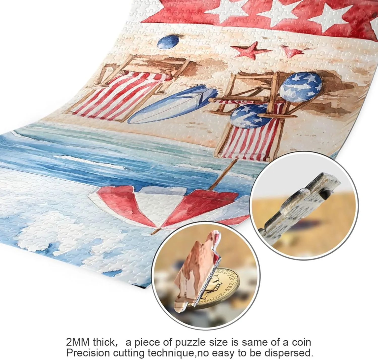 Games Educational Gift Home Decor for Adults Kids S0406689 Beach 4th of July Independence Day Jigsaw Puzzles prizefight brief gland trend 500 Pieces Toy 