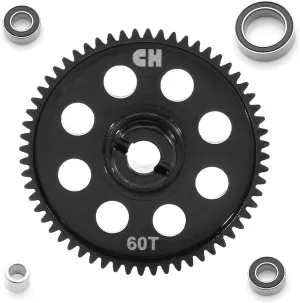 Gear$ Hardened Steel Gear$ Metal Main Gear forTraxxas 1/18 RC Car trance rye potential familiar gouge LaTrax Teton Rally$ Desert Prerunner$ SST$ Upgrade Part 7640 0.5M 60T Spur 