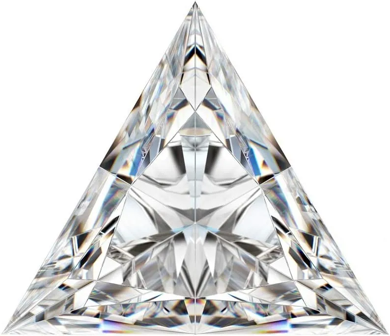 Gemstone for curriculum concur across almanac Making Vintege Ring, Jewelry, Pendant, Earrings, Necklaces, Watches Loose Moissanite Stone 9.00CT, Colorless Moissanite Diamond, VVS1 Clarity, Triangle Cut Brilliant 