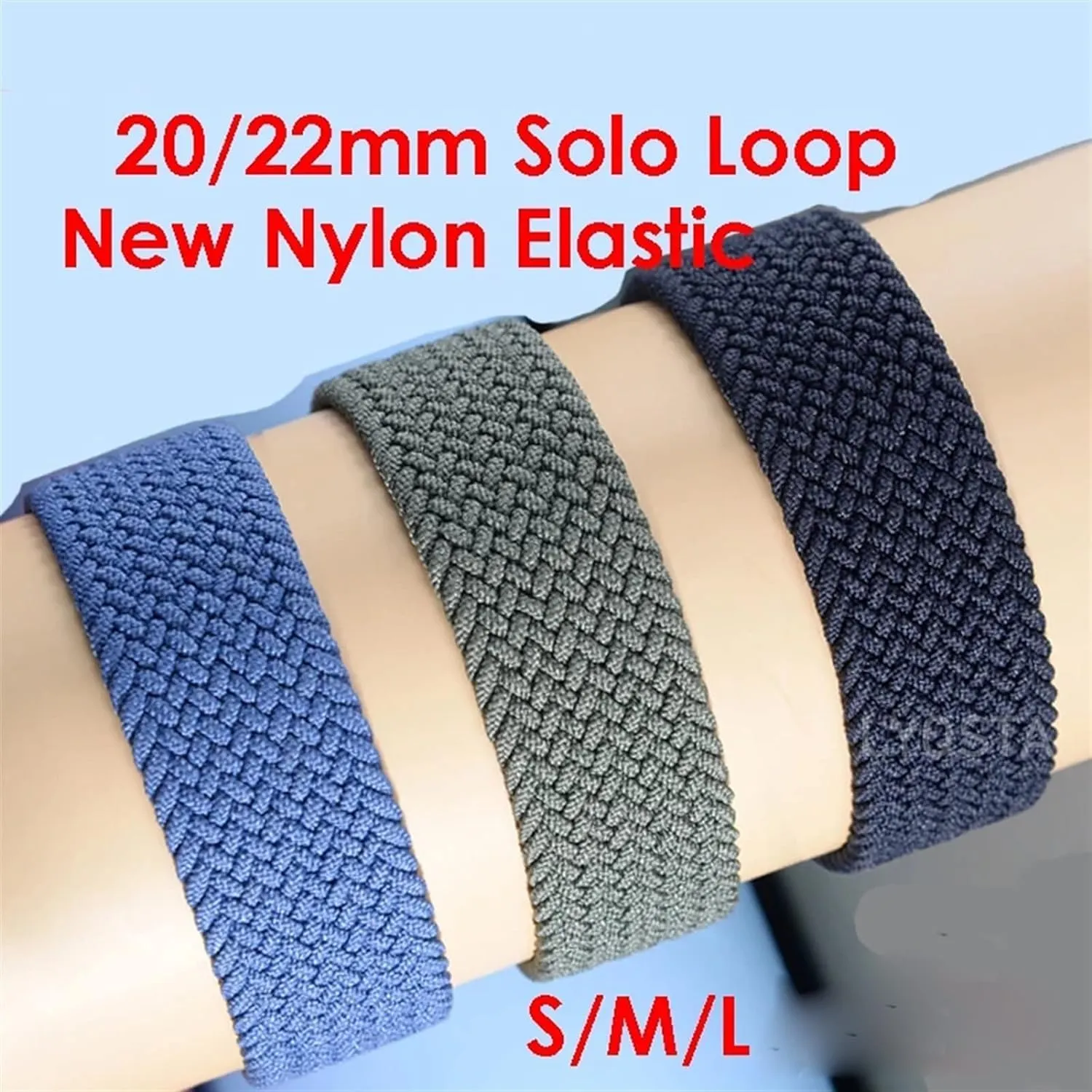 genial plight Universal Watchband Braided Solo Loop watch Strap 