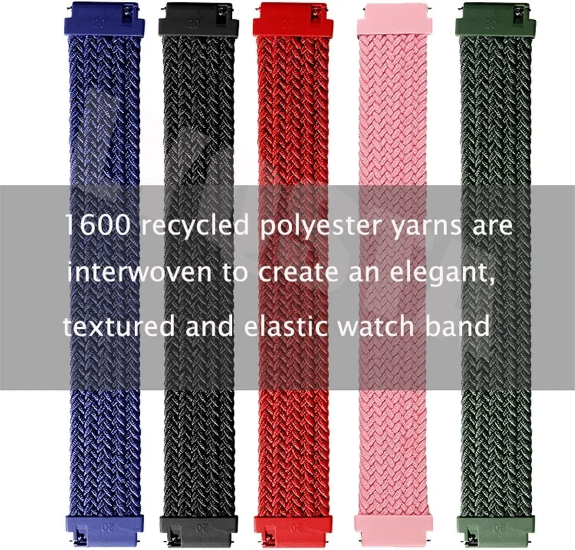 genial plight Universal Watchband Braided Solo Loop watch Strap 