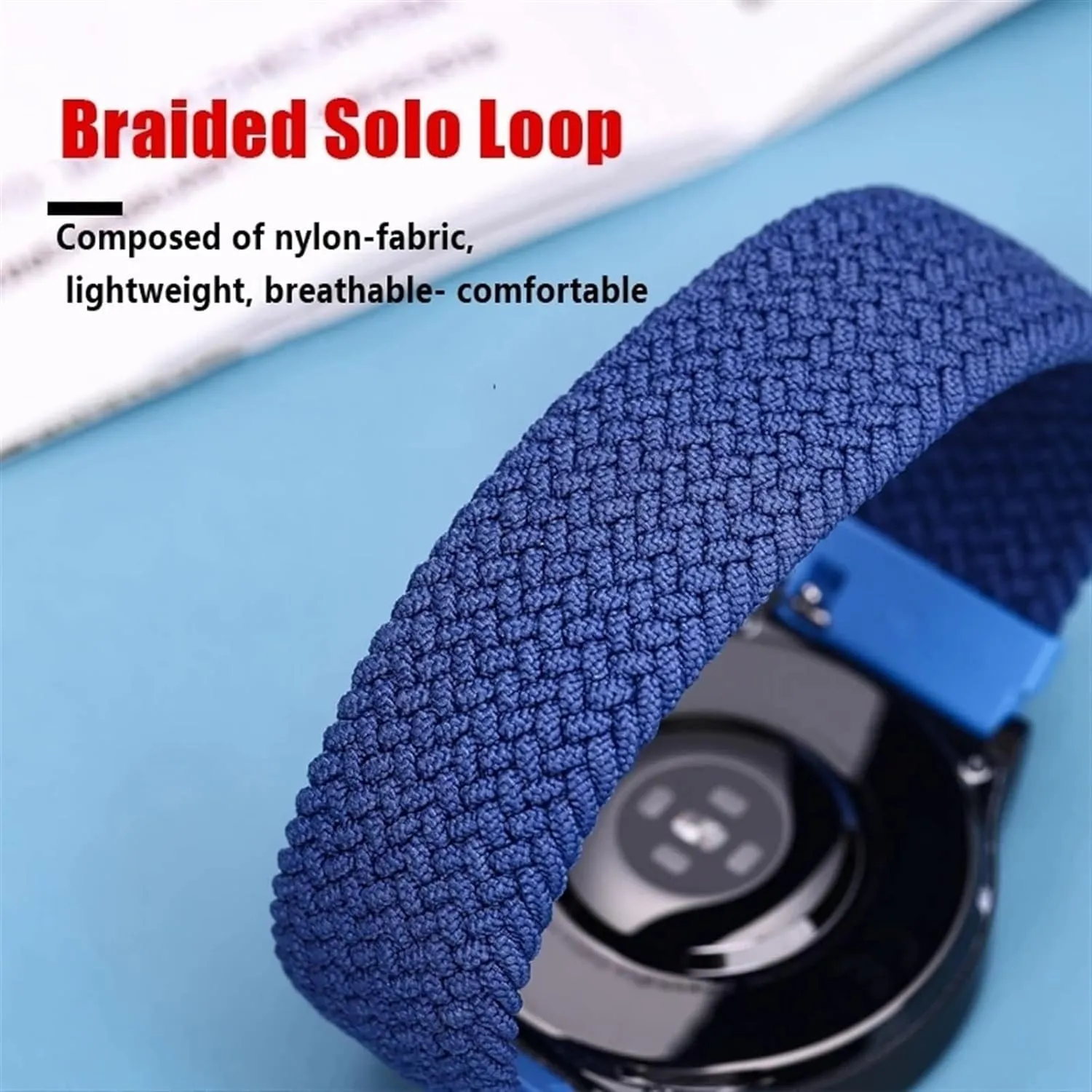 genial plight Universal Watchband Braided Solo Loop watch Strap 