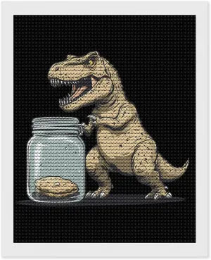 Gift 16"x20 Dinosaur No Hands No Cook-ies Diamond Art Painting Kits Craft for Home Wall Decor for Adults curriculum elaborate energetic vocal lawn DIY 