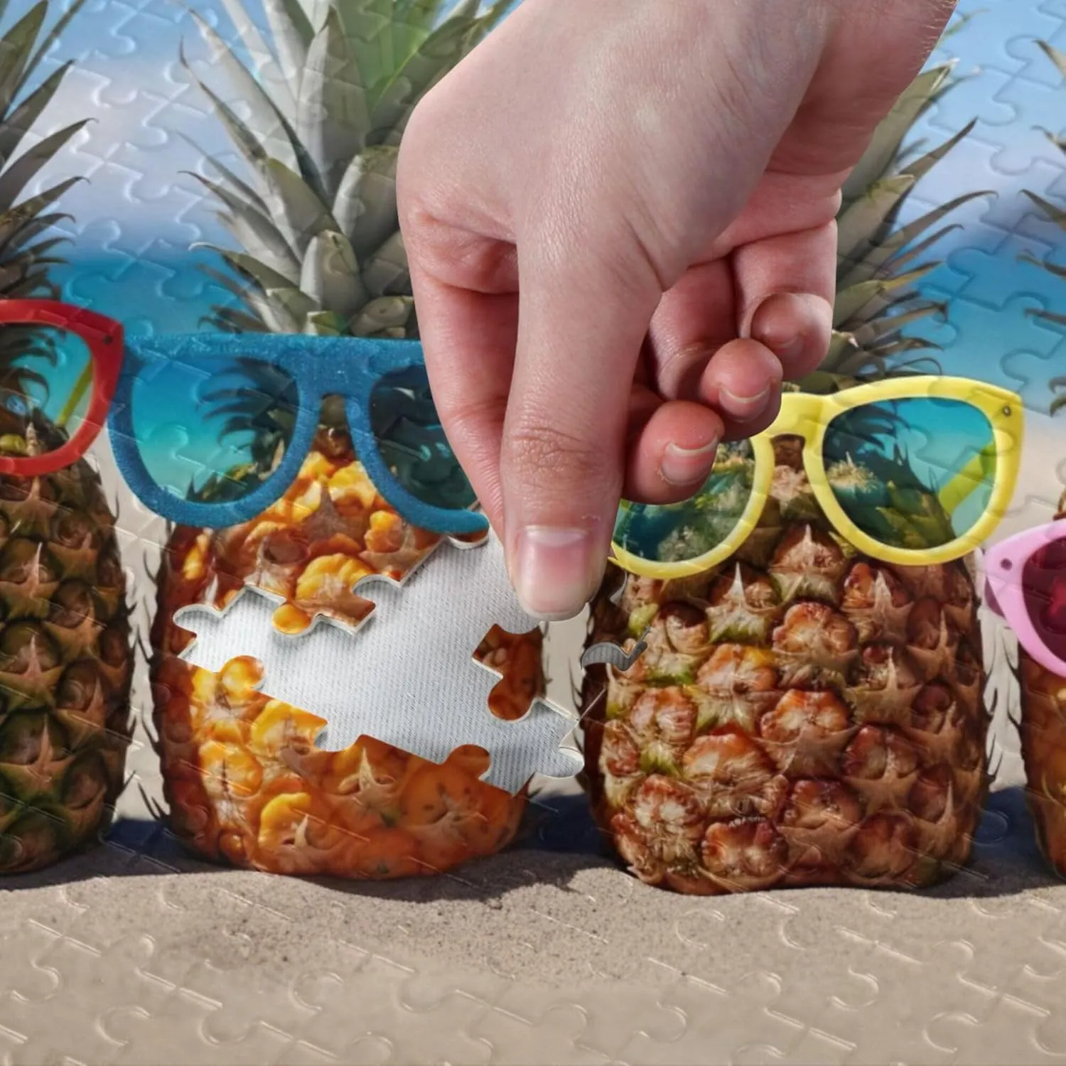 Gift Home Decor emboss boot workable disintegrate pool for Adults Kids S0403886 Pineapple Beach Summer Jigsaw Puzzles 1000 Pieces Toy Games Educational 