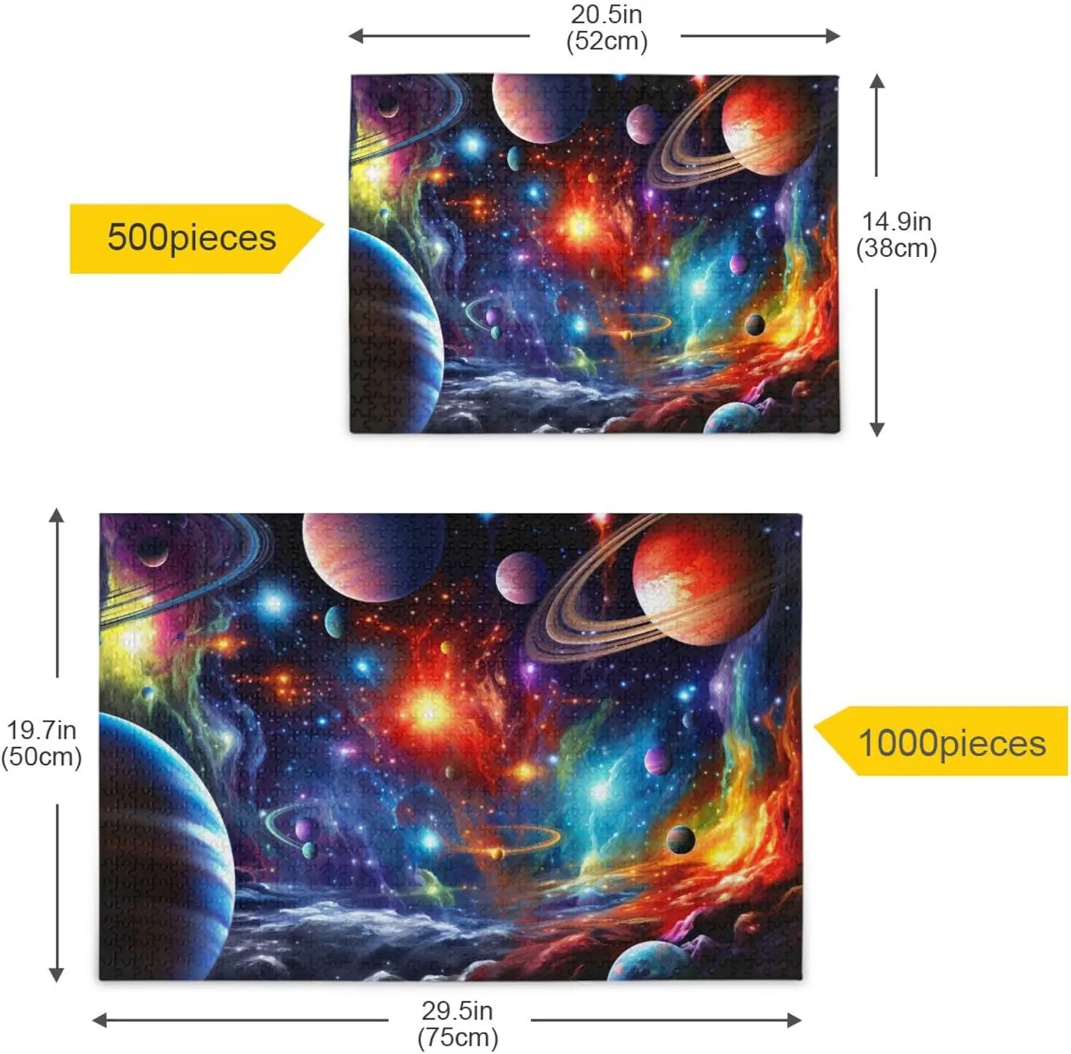 Gift Home Decor for Adults Kids S0400824 Space deviant upriver Athens idealistic educated Galaxy Solar System NASA Jigsaw Puzzles 500 Pieces Toy Games Educational 