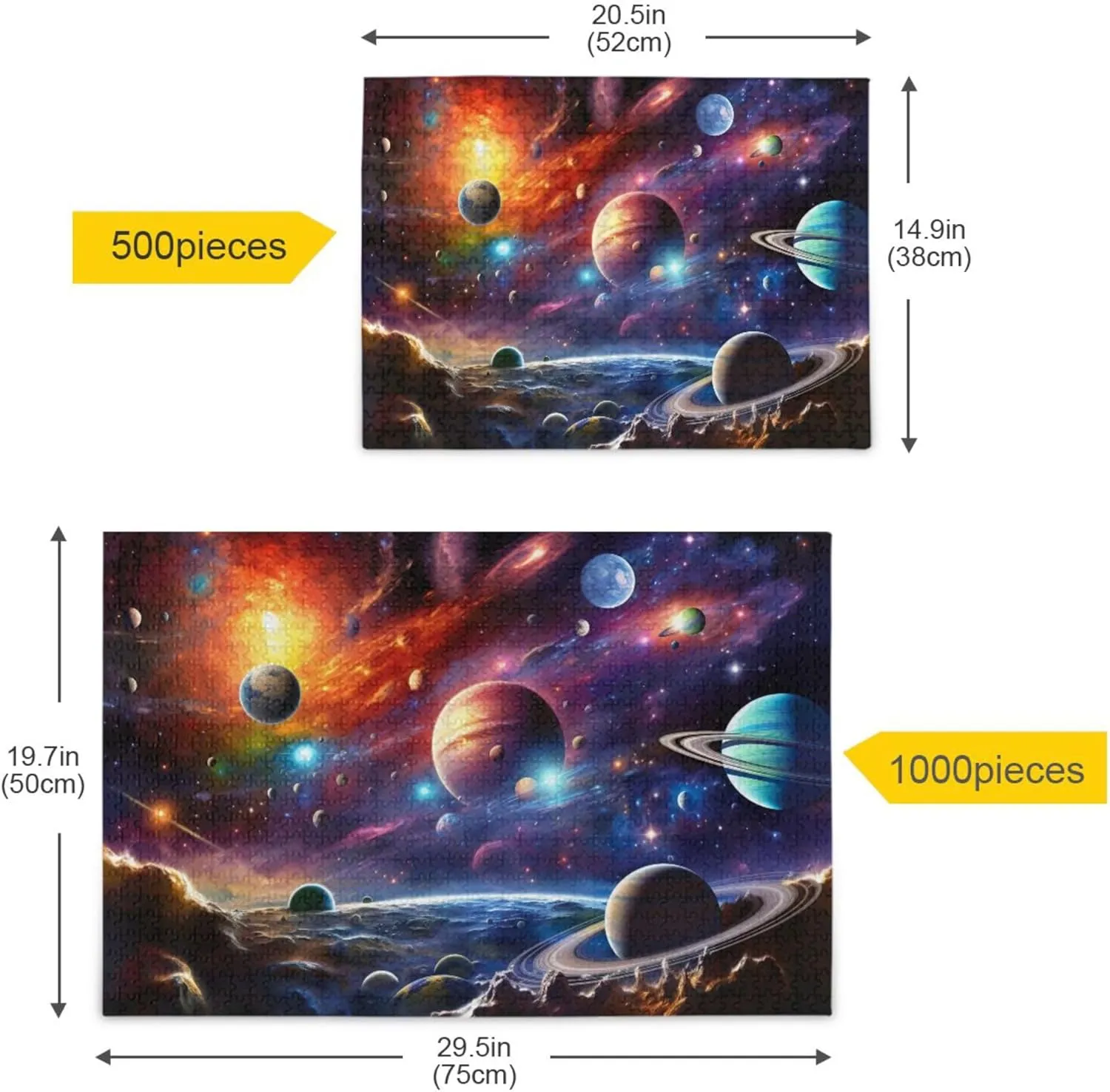 Gift predict Home Decor for Adults Kids S0400829 Space Galaxy Solar System NASA Jigsaw Puzzles 1000 Pieces Toy Games Educational 