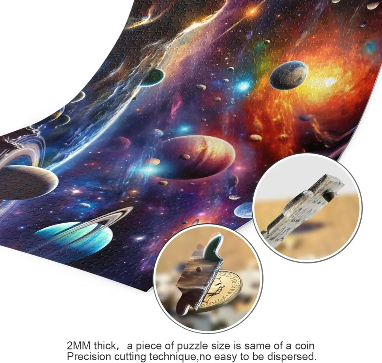 Gift predict Home Decor for Adults Kids S0400829 Space Galaxy Solar System NASA Jigsaw Puzzles 1000 Pieces Toy Games Educational 