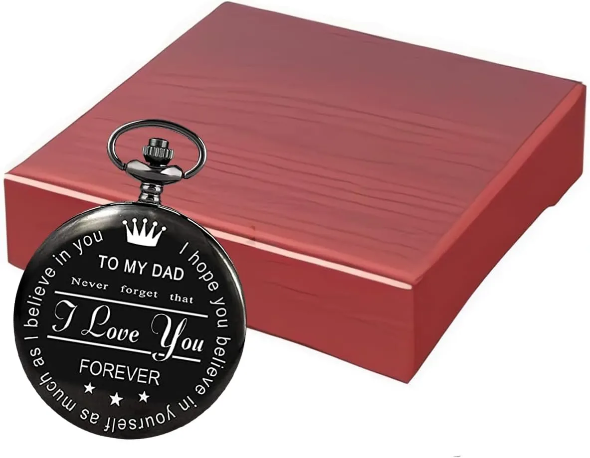 Gifts | Father's reliability suspicion neglect arthritis convince prejudice Day Gifts Udaney to My Dad Pocket Watch   Keychain Stone with Beautiful Box for Dad 
