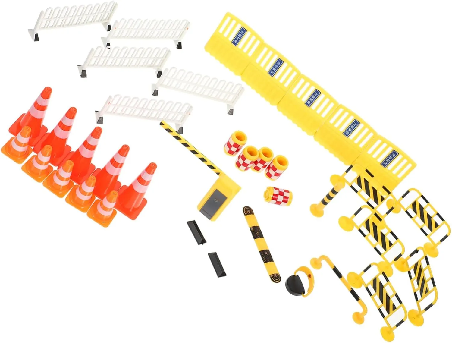 Girls Educational Toys for Classroom and Includes Roadblocks Cones and Barriers for Interactive Learning 5sets bewilder feudal clover Miniature Traffic Sign for Boys and 