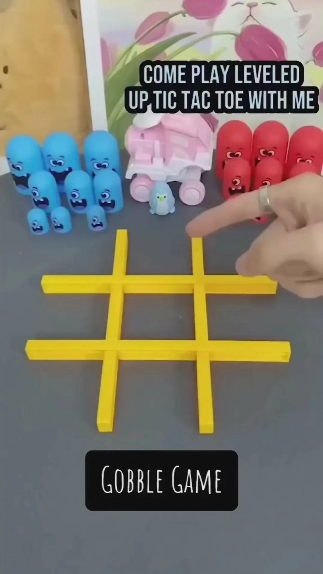 Gobble Family Tic Tac Toe Battle Fun Game