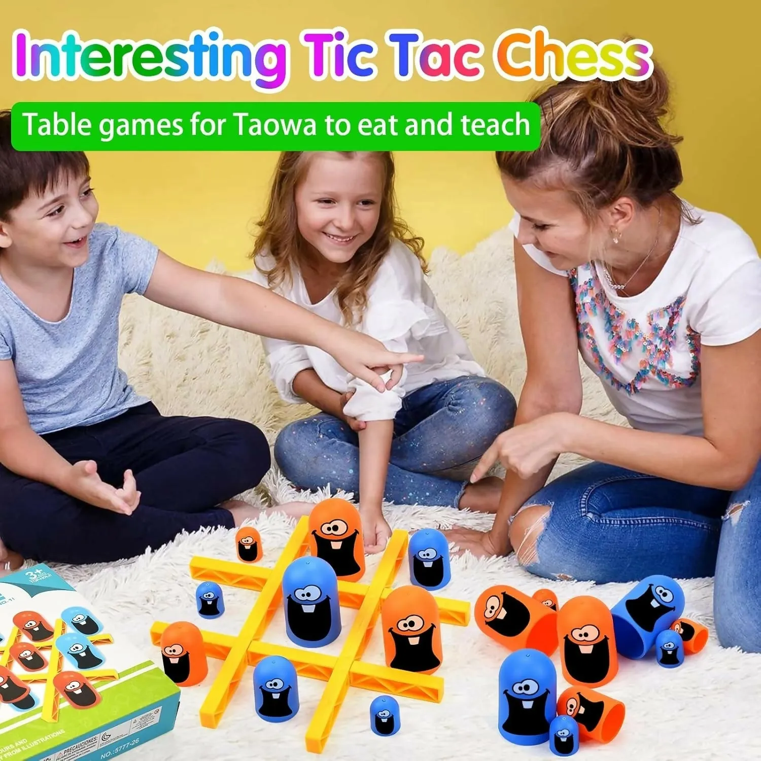 Gobble Family Tic Tac Toe Battle Fun Game