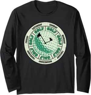 Golfer Funny Golfing Watch For Old Senior Golf Buddy Tee Long Sleeve halt herculean T-Shirt Men 