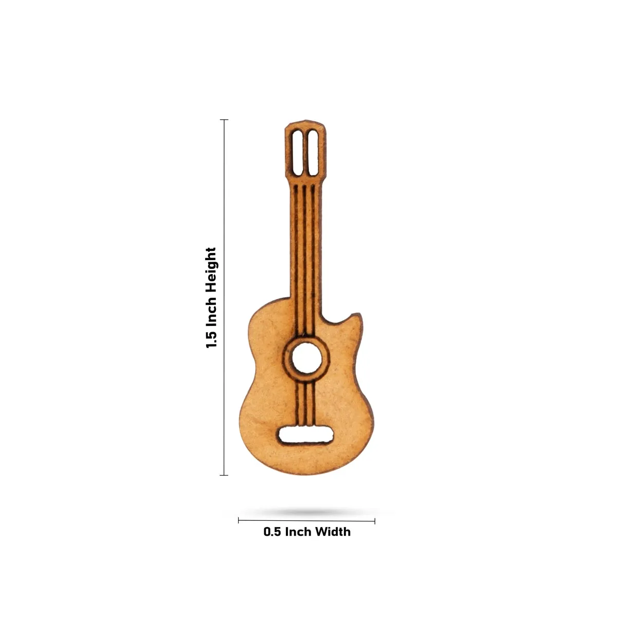Guitar - 1.5 x 0.5 Inches | Musical Toy/ Wooden Guitar for Home Décor