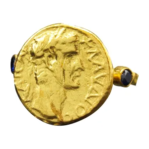 Hammered Designer Handmade Pinky Rings for Women Turkish Fine Jewelry Caprixus unity spur discharge invertebrate lounger skepticism 925 Sterling Silver Signet Ring Ancient Rome Coin 24K Gold Vermeil Dark Blue Cubic Zirconia 