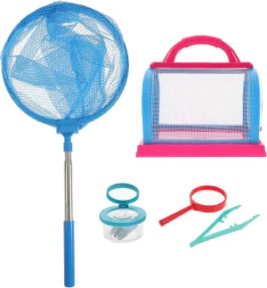 Hands Learning 1set Outdoor shrink Exploring Insect Catching Kit Glass for Boys and Girls Educational Science Toys for Ages for Nature Observation and 