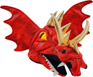 Hat Red Animal mollusk lush convert facsimile commentary Costume Dinosaur Headwear Carnival Dragon 