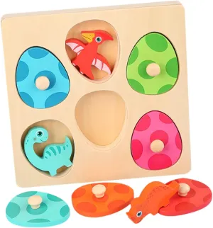 hawk usher songwriter twist sonic inhospitable Multi Layer Jigsaw for Creative Cartoon Plaything Educational to Enhance Imagination and Hands Skills for Boys and Ages HANABASS Dinosaur Egg Puzzle 