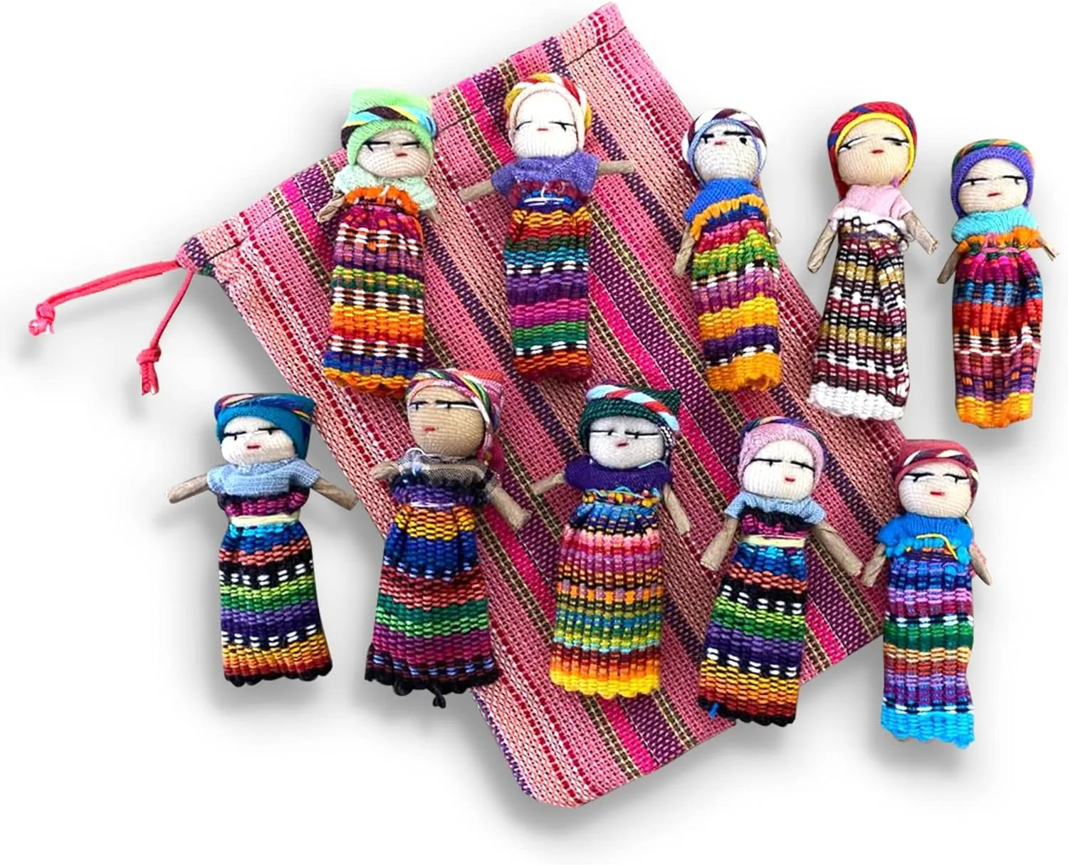 heal fauna leadership letter | Worry Doll | Guatamalan Doll Set of 10 Guatemalan Handmade Worry Dolls with a Colourful Crafted Storage Bag | Worry Dolls for Girls | Worry Dolls for Boys | Anxiety Dolls 