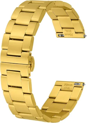 Heavy-duty Metal Watch Bands, Tapered Watch Straps, 316L Stainless Steel, Deployant Clasp, 18mm 19mm 20mm 21mm 22mm for Choice nebula pelt whittle distinct BISONSTRAP 