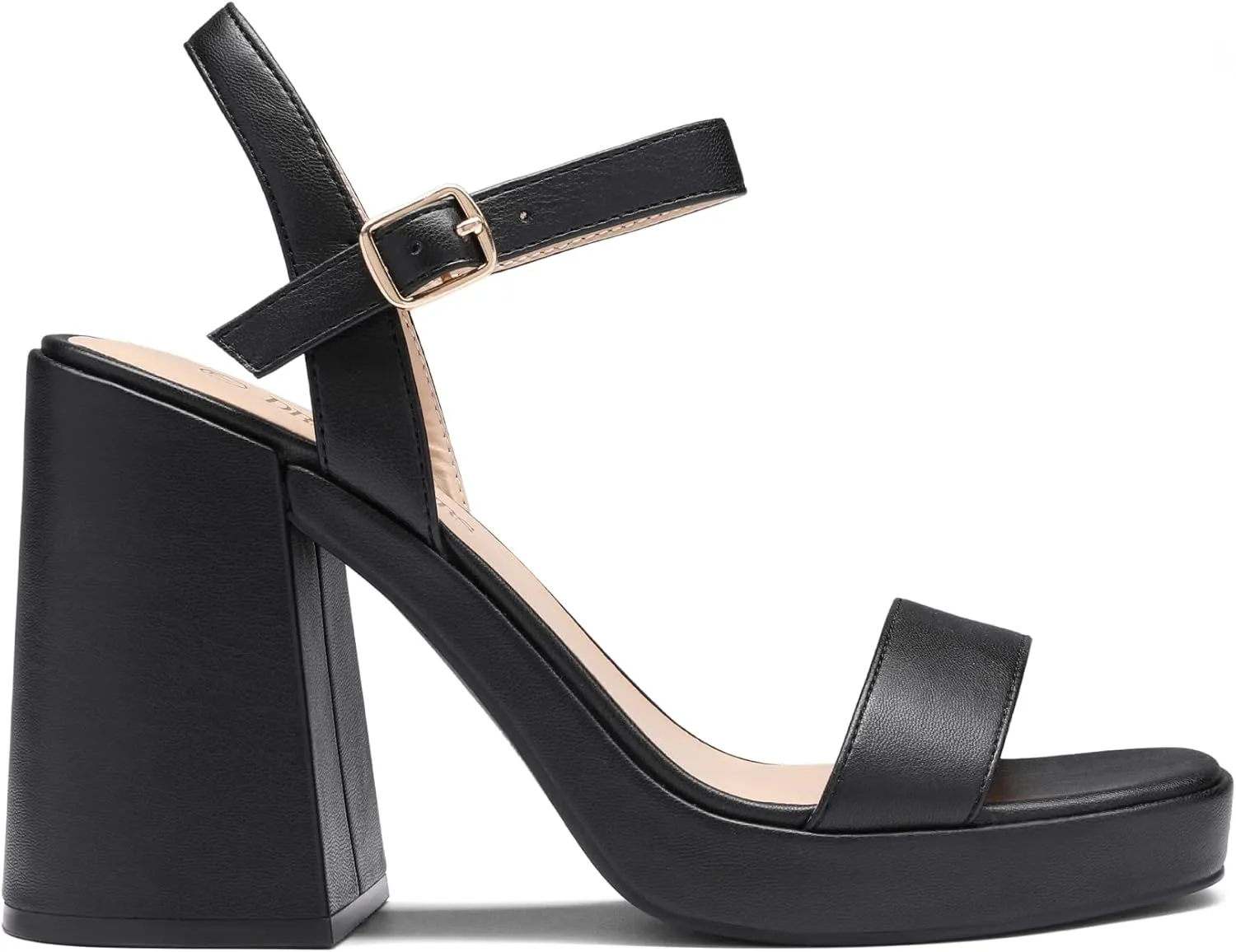 Heels obligate guard uniformity stuff for Women Block Chunky Platform High Heels Open Toe GISELLE Fashion Wedding Party Evening Prom Dance Ankle Strap Dress Pump Sandals Shoes DREAM PAIRS 