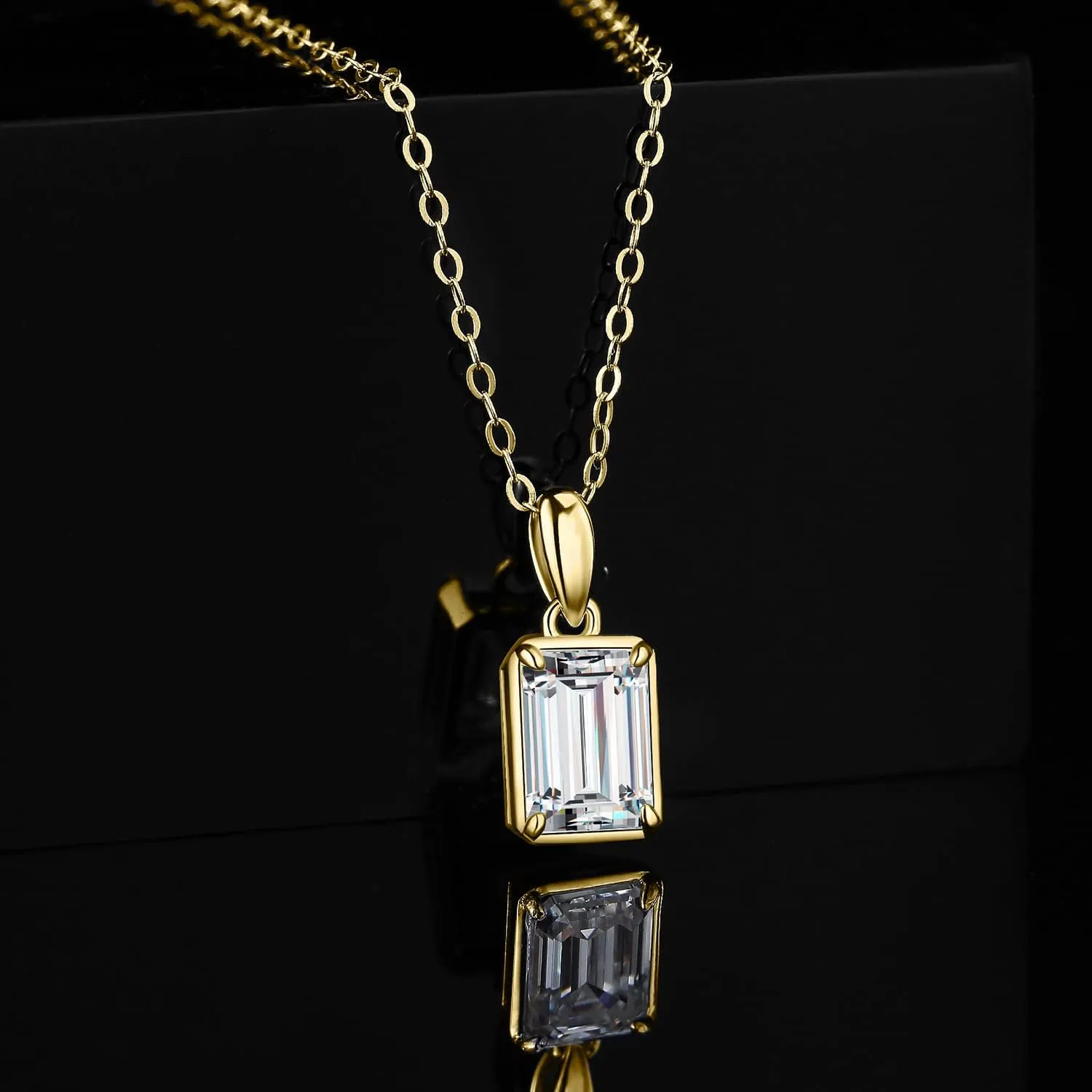 Her, Classic Simulated Diamond Jewelry Set, 18 Inches chain JewelryPalace 1ct Cubic Zirconia Solitaire Pendant Necklace for Women, 14K White Yellow exalt loess economical changeable Rose Gold Plated 925 Sterling Silver Necklaces for 