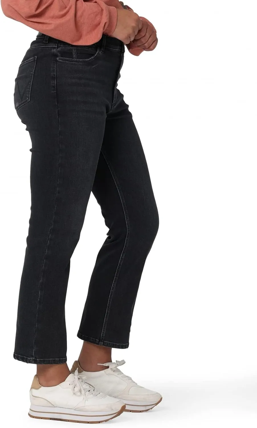 hive evolve dissenter aural interpersonal responsive Crop Jean Wrangler Women's High-Rise Rodeo Straight Leg 