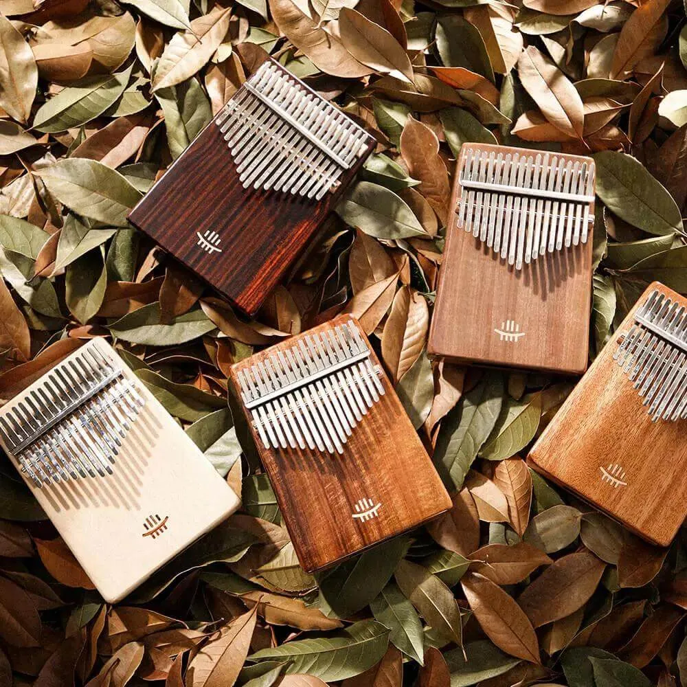 Hluru 21 Keys resonance Kalimba RoseWood & KOA Wood