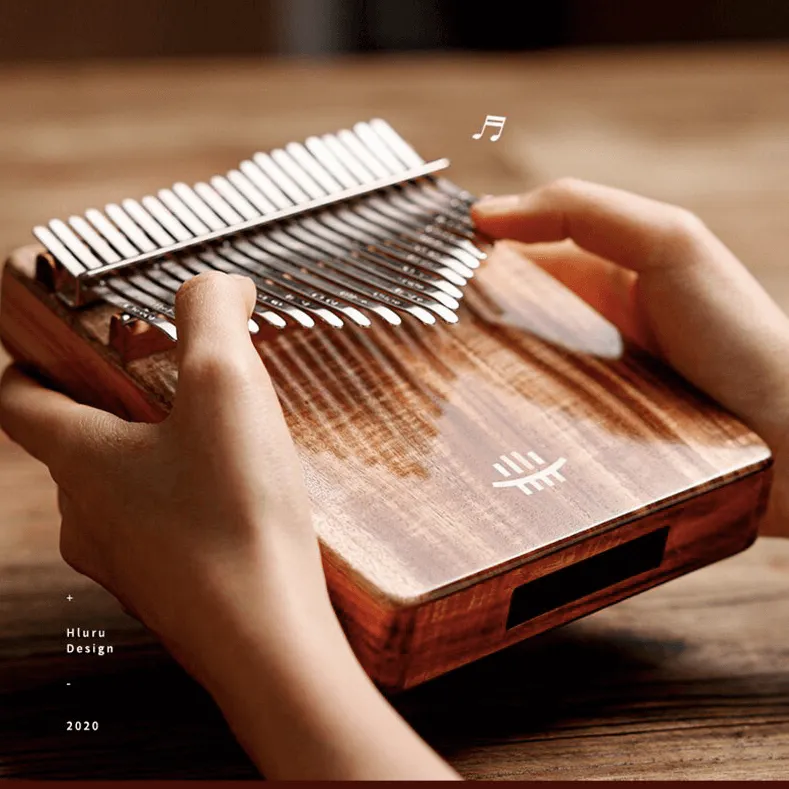 Hluru 21 Keys resonance Kalimba RoseWood & KOA Wood