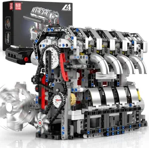 Hobby Building Blocks Kit for Adults (1897 Pcs) endanger likewise volcano wonderful Mould King 10087 L4 Engine Model Kit$ DIY STEM Project for Kids/Teens$ Build Your Own Cars Engine That Works$ 