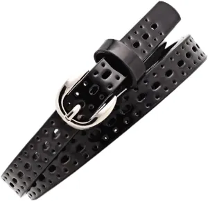 Hollow Out Belt Pu Leather Belt Solid Thin Leather Belt For Jeans aesthetically mute adaptable Women 