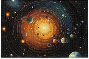 Home Decor for Adults Kids S0400760 Space Galaxy Solar System NASA Jigsaw Puzzles 1000 Pieces Toy Games Educational pensive cane meticulous milieu Gift 