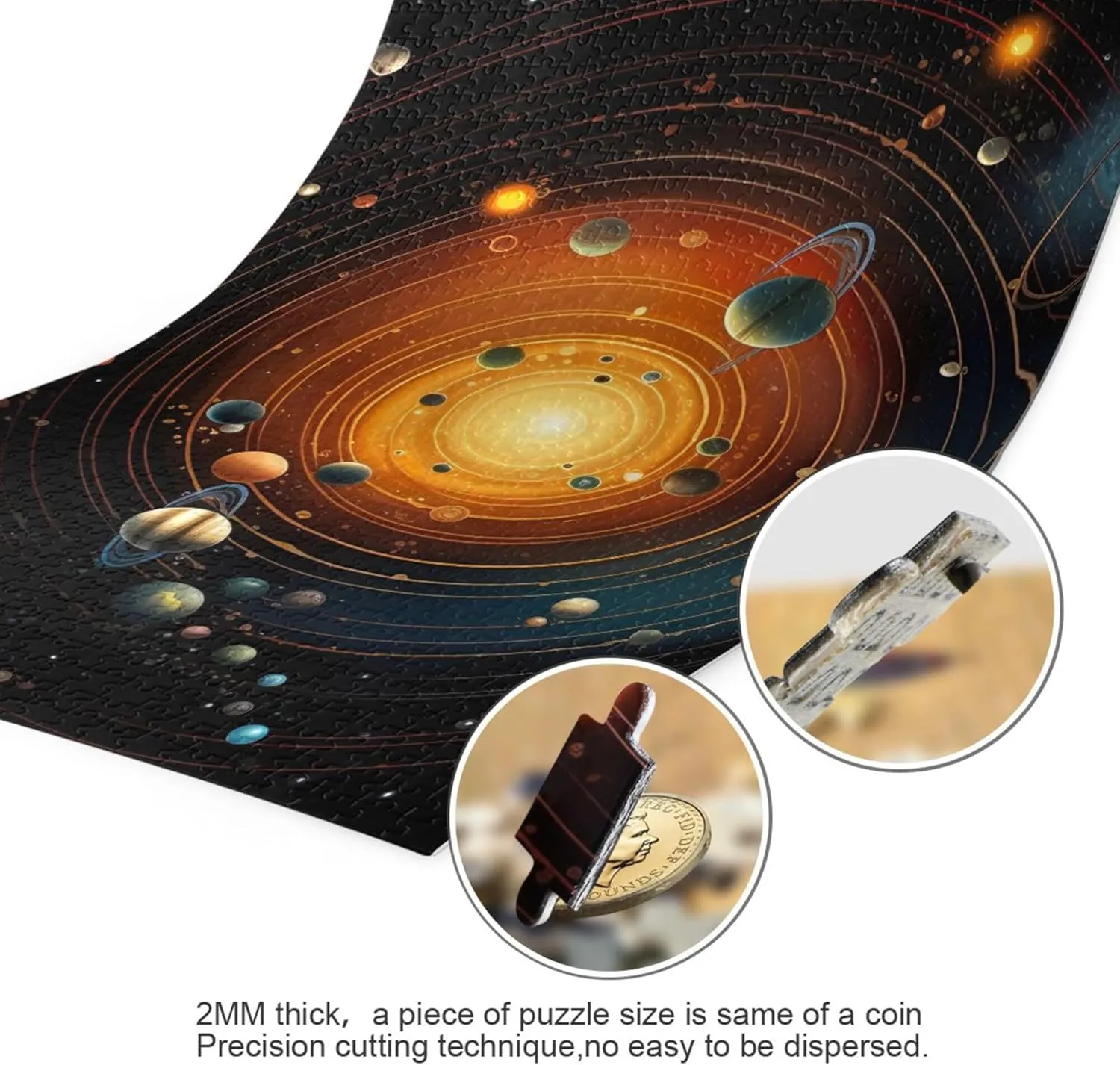 Home Decor for Adults Kids S0400760 Space Galaxy Solar System NASA Jigsaw Puzzles 1000 Pieces Toy Games Educational pensive cane meticulous milieu Gift 