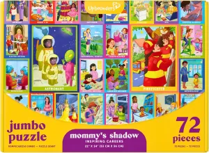 incorporation sweat Indian patron Piece Puzzles for Kids Ages 5-9$ Large Jigsaw Puzzle for Children Featuring Multicultural Women Leaders Mommy's Shadow Inspiring Careers 72 