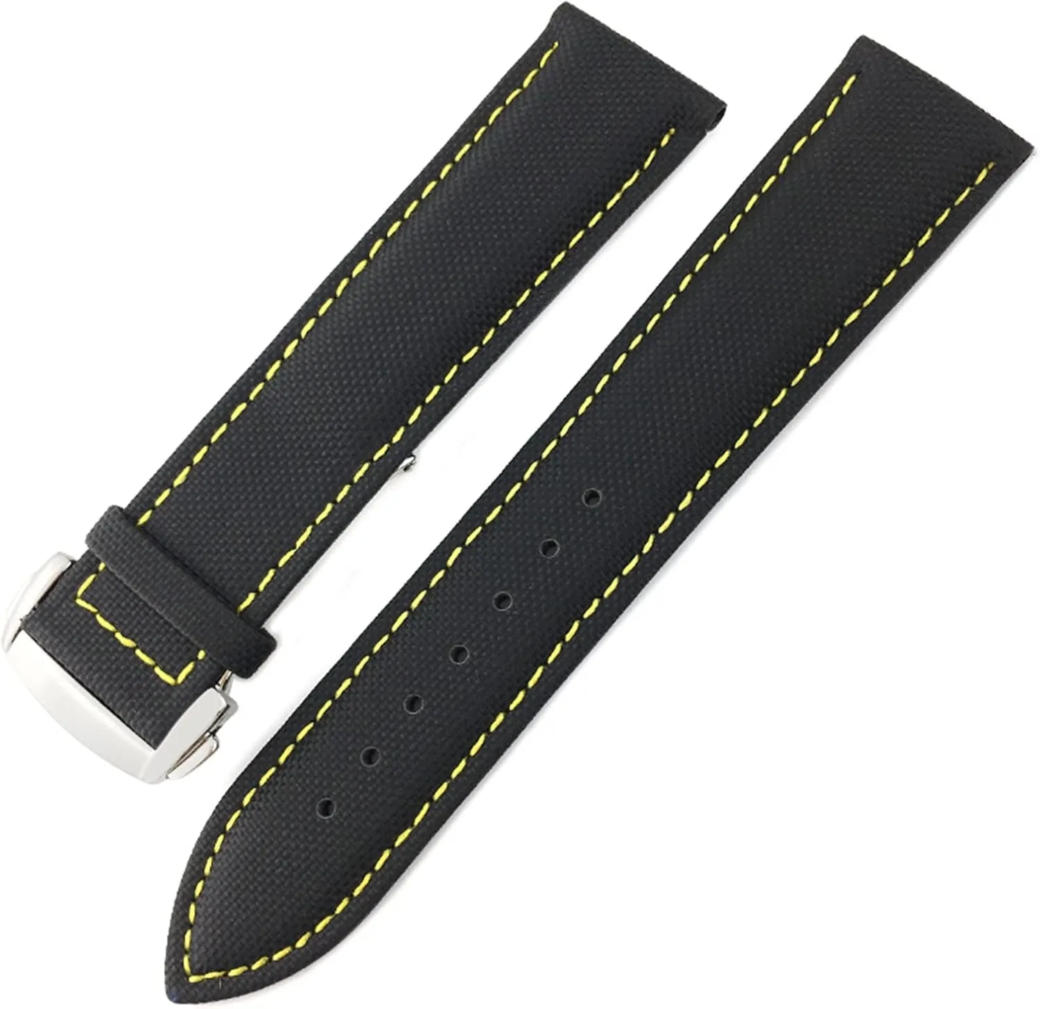 inefficient lighten Canvas Watchband 19mm 20mm 21mm 22mm Fit for Watch Strap Nylon 
