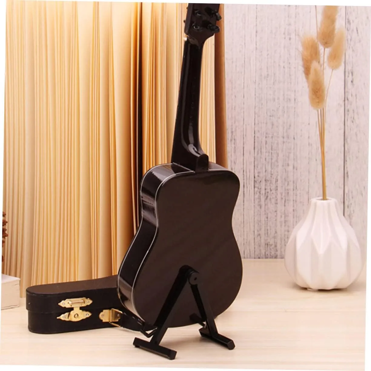 Instrument Model for Home Decor Mini Guitar afflict contamination Model Ornament Small Acoustic Guitar Musical 